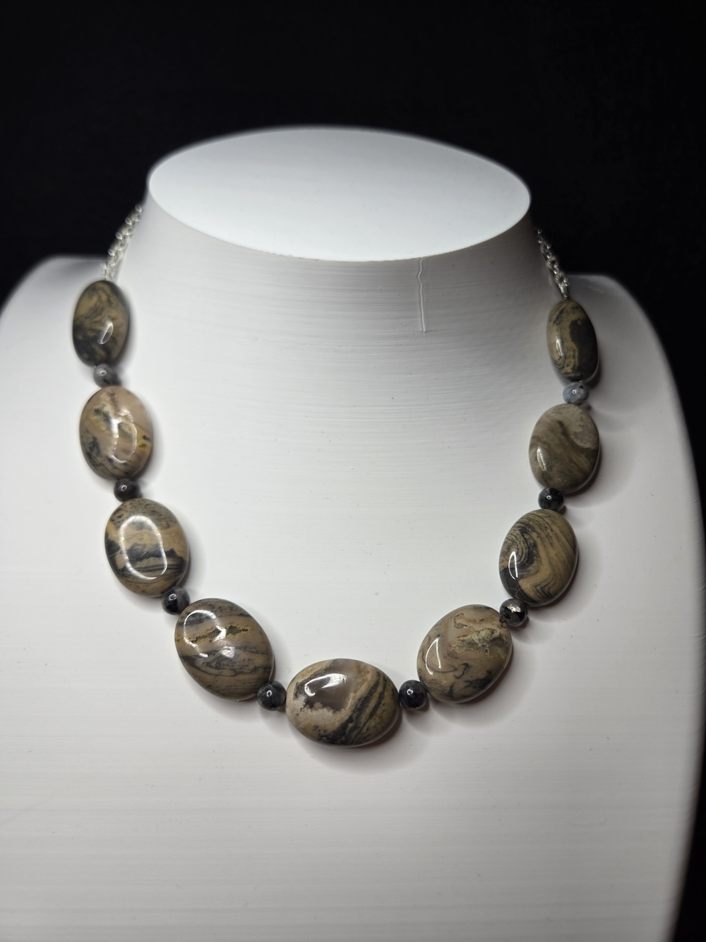 Wave Jasper Statement Necklace